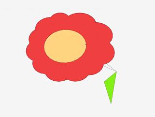 红色花朵植物SU模型下载_sketchup草图大师SKP模型