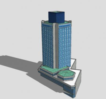 马尔马拉旅馆酒店SU模型下载_sketchup草图大师SKP模型