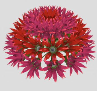 庭院里有花草SU模型下载_sketchup草图大师SKP模型