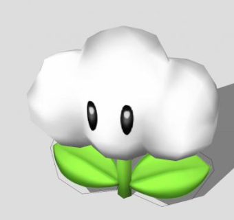 卡通云花SU模型下载_sketchup草图大师SKP模型