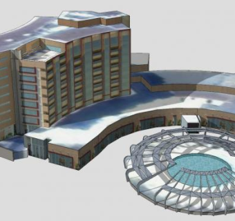 维嘉酒店餐饮SU模型下载_sketchup草图大师SKP模型