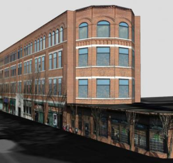 市场街建筑SU模型下载_sketchup草图大师SKP模型