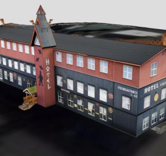 酒店餐饮海盗SU模型下载_sketchup草图大师SKP模型