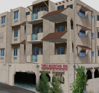 酒店餐饮建筑装修SU模型下载_sketchup草图大师SKP模型