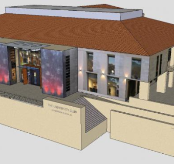 大学俱乐部SU模型下载_sketchup草图大师SKP模型