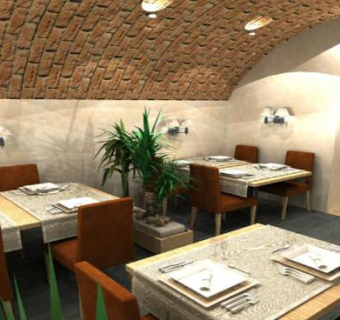 地下室小咖啡馆SU模型下载_sketchup草图大师SKP模型