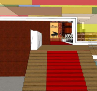 阿迪库房间SU模型下载_sketchup草图大师SKP模型