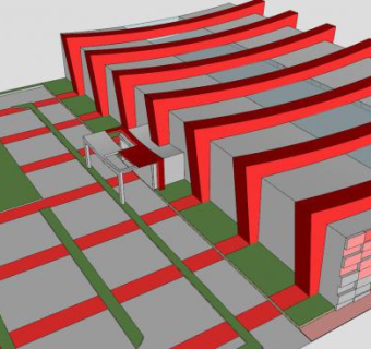 多功能大厅宴会厅SU模型下载_sketchup草图大师SKP模型