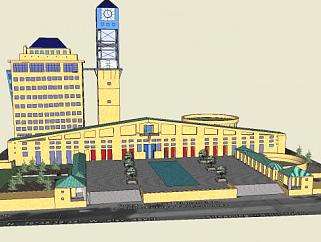 米西索加市政厅SU模型下载_sketchup草图大师SKP模型