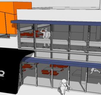 咖啡馆咖啡厅装饰SU模型下载_sketchup草图大师SKP模型