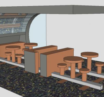 碧玉咖啡店SU模型下载_sketchup草图大师SKP模型