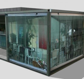 葡萄牙咖啡店SU模型下载_sketchup草图大师SKP模型