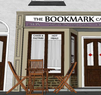 现代咖啡馆外观SU模型下载_sketchup草图大师SKP模型