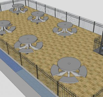 吧台咖啡厅SU模型下载_sketchup草图大师SKP模型