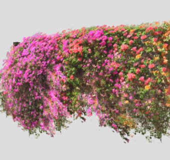 阳台上的开花藤蔓SU模型下载_sketchup草图大师SKP模型