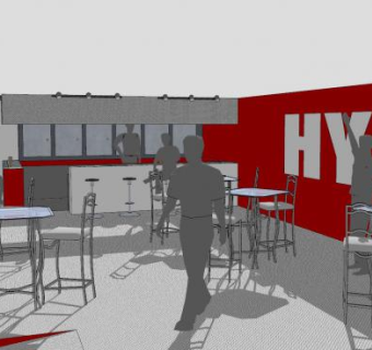 咖啡馆酒吧装饰SU模型下载_sketchup草图大师SKP模型