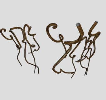 枯萎的藤蔓SU模型下载_sketchup草图大师SKP模型