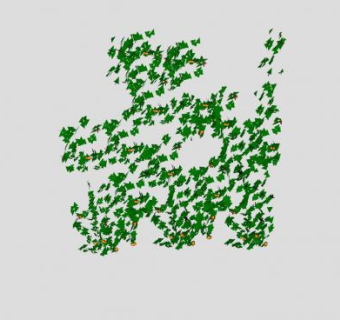 绿墙攀缘植物SU模型下载_sketchup草图大师SKP模型
