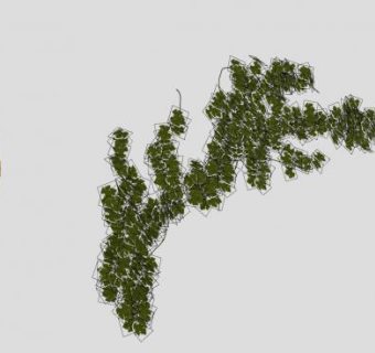 覆盖生长的常春藤SU模型下载_sketchup草图大师SKP模型