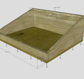 木制盆栽盘SU模型下载_sketchup草图大师SKP模型