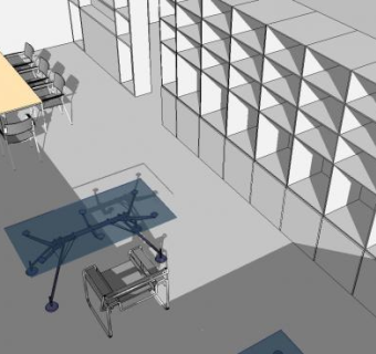 现代家居空间SU模型下载_sketchup草图大师SKP模型