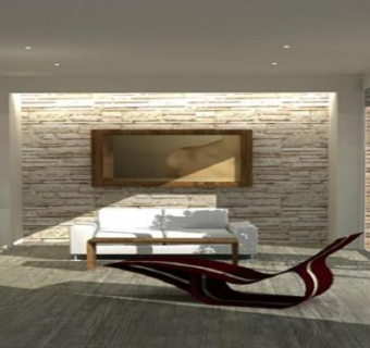 后现代风格家居客厅SU模型下载_sketchup草图大师SKP模型