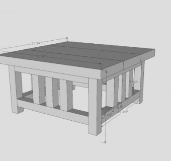 现代风格花架桌SU模型下载_sketchup草图大师SKP模型