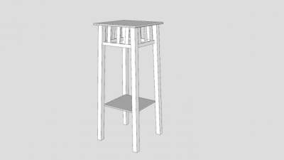 室内盆栽观赏花架SU模型下载_sketchup草图大师SKP模型