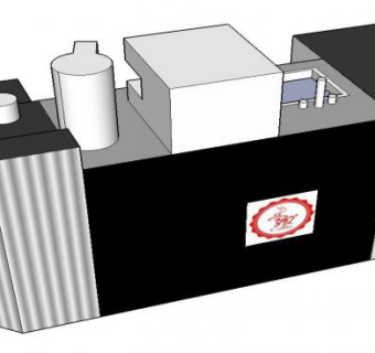 咖啡吧转角吧台SU模型下载_sketchup草图大师SKP模型