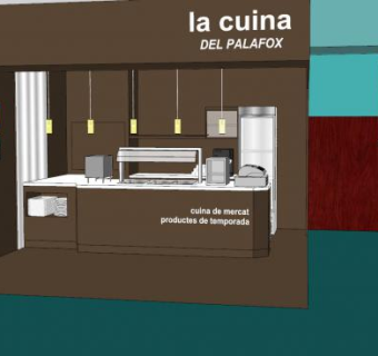 现代咖啡吧装修SU模型下载_sketchup草图大师SKP模型