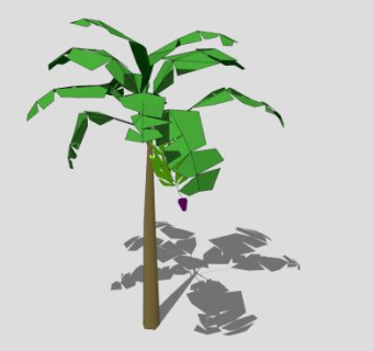 热带香蕉树SU模型下载_sketchup草图大师SKP模型