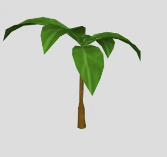 单子叶常绿植物SU模型下载_sketchup草图大师SKP模型