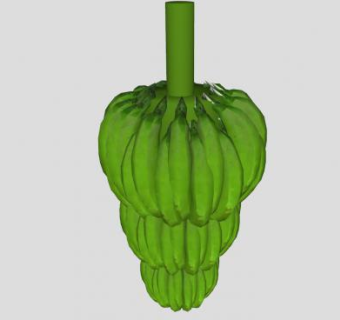 香蕉水果果实SU模型下载_sketchup草图大师SKP模型