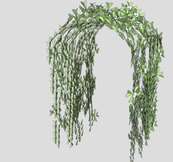 拱门型藤蔓植物SU模型下载_sketchup草图大师SKP模型