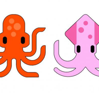 卡通章鱼和鱿鱼SU模型下载_sketchup草图大师SKP模型