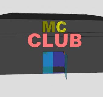 公司黑色俱乐部SU模型下载_sketchup草图大师SKP模型