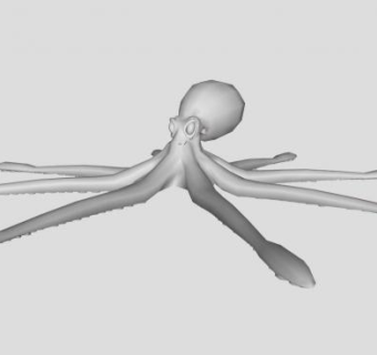八爪章鱼动物SU模型下载_sketchup草图大师SKP模型