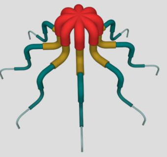 八触手的动物SU模型下载_sketchup草图大师SKP模型