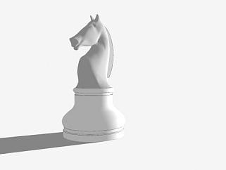 国际<em>象棋</em>的骑士SU模型下载_sketchup草图大师SKP模型
