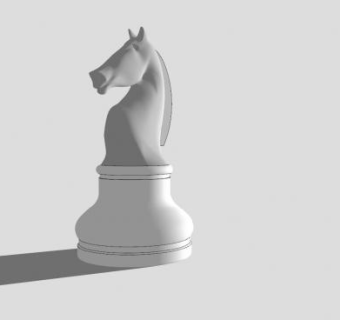国际象棋的骑士SU模型下载_sketchup草图大师SKP模型