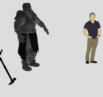 装甲盔甲骑士SU模型下载_sketchup草图大师SKP模型