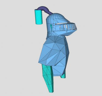 哥特式骑士盔甲SU模型下载_sketchup草图大师SKP模型