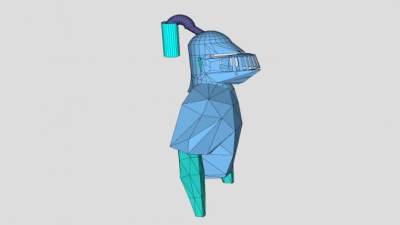 哥特式骑士盔甲SU模型下载_sketchup草图大师SKP模型