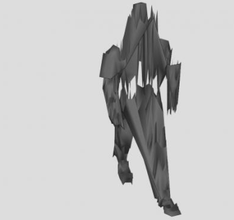 抽象的黑暗骑士SU模型下载_sketchup草图大师SKP模型