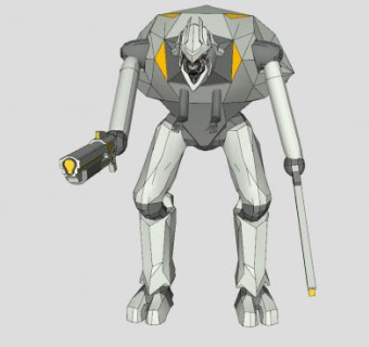 普罗米修斯机械骑士SU模型下载_sketchup草图大师SKP模型