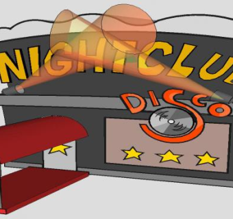 迪斯科会所SU模型下载_sketchup草图大师SKP模型