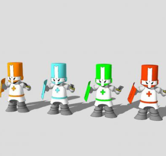 骑士城堡的破坏者SU模型下载_sketchup草图大师SKP模型