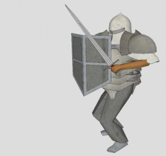 重装铁甲骑士SU模型下载_sketchup草图大师SKP模型