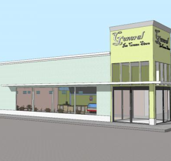 甜品冰淇淋店铺SU模型下载_sketchup草图大师SKP模型