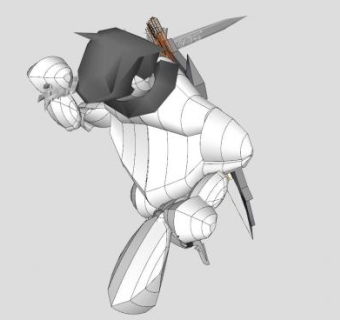 机器人骑士SU模型下载_sketchup草图大师SKP模型